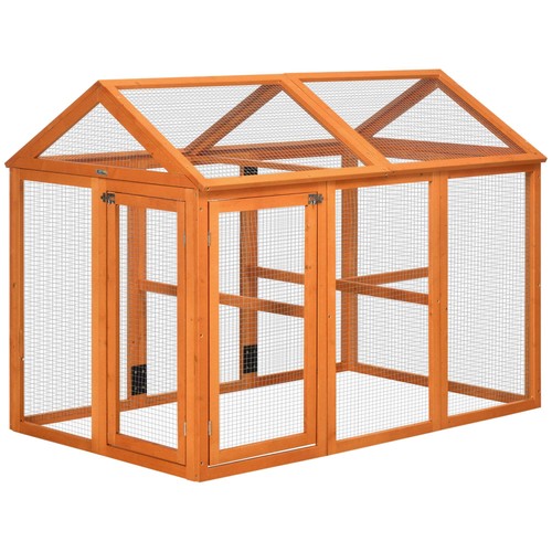 Pawhut chicken run coop - run,