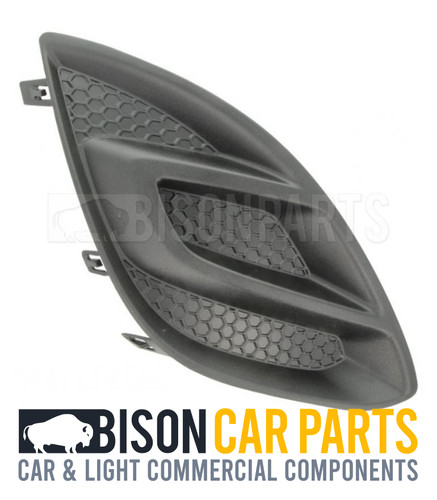Front bumper grille black - front,