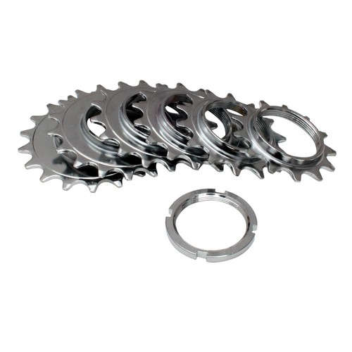 Gusset fixed track cog - fixed, 3/32"