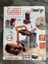 Smoby Black & Decker Bricolo Kids Workbench 3 in 1 Devil Workmate Tool Bench New