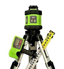 IMEX E60 KIT ROTARY LASER LEVEL 400M RANGE TRIPOD RECEIVER STAFF CASE NEW