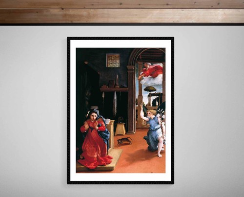 Annunciation lorenzo lotto - annunciation,