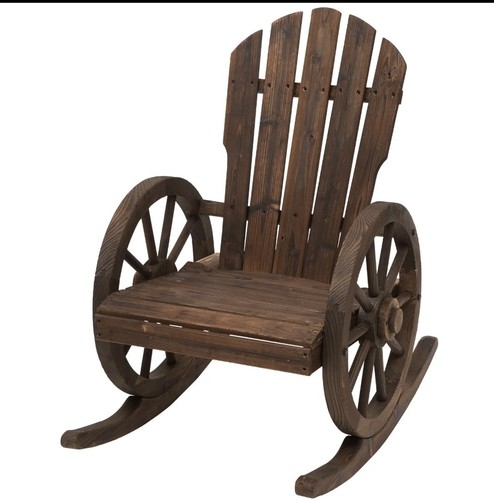 Wooden adirondack rocking - wooden,