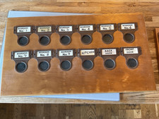 Vintage 1940/50’s  Servants Bell Box Butler / Servants  Room Indicator -12 Flags