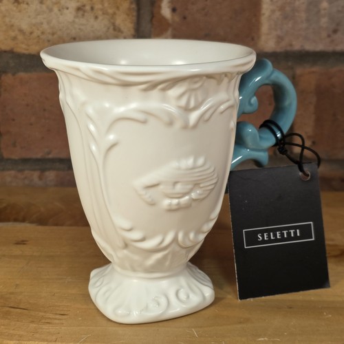 Seletti white green - green, mug