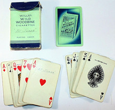 Vintage Wills’s Wild Woodbine Cigarette Playing Cards – Complete Deck Collection