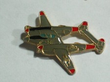  P-38 Lightning Fighter Vintage MIlitary Aircraft Pin, Lapel Pin, Tie Tack