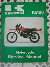 KAWASAKI MOTORCYCLE SERVICE MANUAL. KE100 1979-82, Dealer Workshop. June 1981