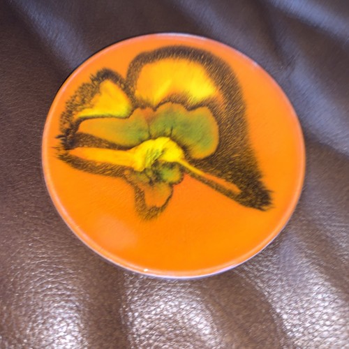 Retro poole pottery pin - retro,