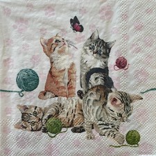 2 x cocktail paper napkins for