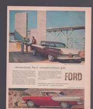1957 Print Ad Ford Fairlane