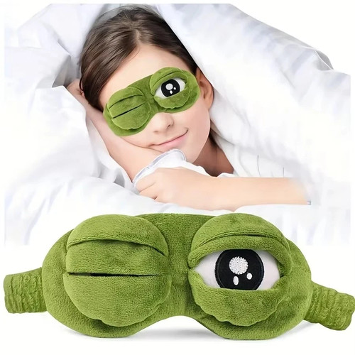 Frog sleep mask plush - frog,