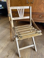 Child's folding chair vintage 1950 by Sfinx Filakova Wooden Garden Children’s