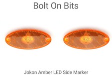 2 Jokon Amber LED Side Marker
