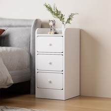 3 Drawer White Bedroom Bedside