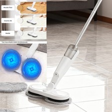 1000W Electric Floating Mop Rechargeable Cordless Motorised Spin Mop With Pads