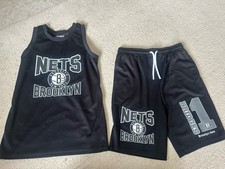 Basket Ball Kit Nets Brooklyn New York Age 10-11