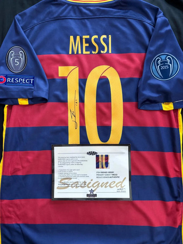 Lionel messi signed retro - messi, fc