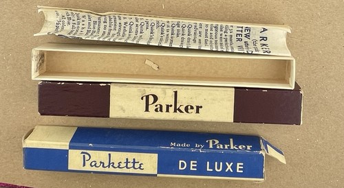 Parker fountain pen boxes - parker,