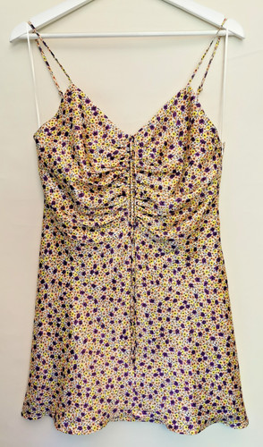 Zara purple yellow ditsy - yellow,