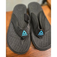 Reebok Women's Black Flip Flops Thong Sandals Size 11