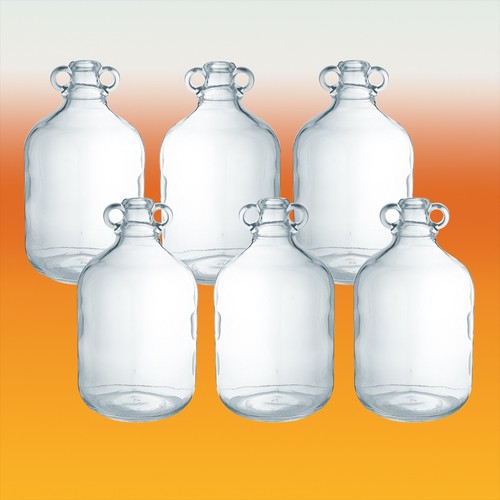 Clear glass gallon demijohn - clear,