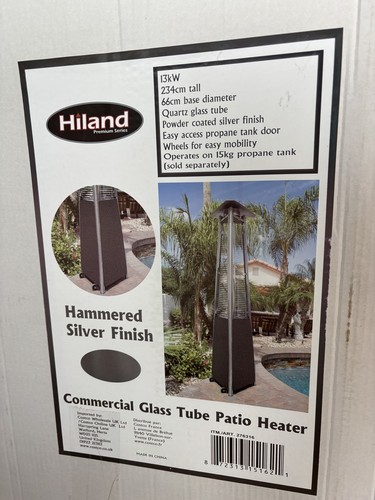 Hiland 34m high black patio - hiland, 2.34m