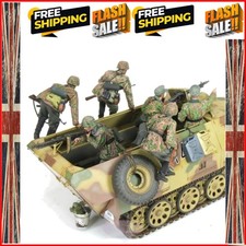 1/16 Scale Armored Tank Soldier Big Set (6 Persons) Without Tank, Military Mi...