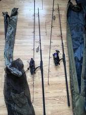 Fishing Gear Bundle - Rods, Reels, Net & More! (Caperlan Essential Predator Set)