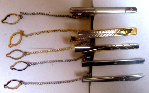 Assorted tie clips - clips,