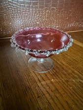 Vintage glass Empoli Cranberry