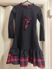 Little Dreams Navy/Red Tartan