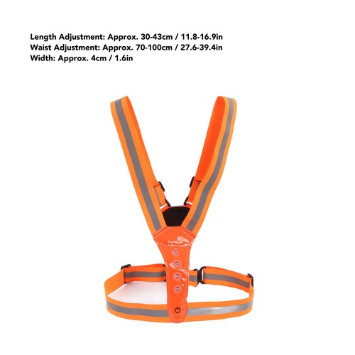 Led reflective vest safety - vest,