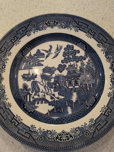 Churchill willow plates 3 - plates,
