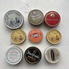 Vintage Tins bundle inc. The Balkan Sobranie, escudo and punchbowle