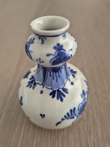 Vintage delft bud vase - delft,