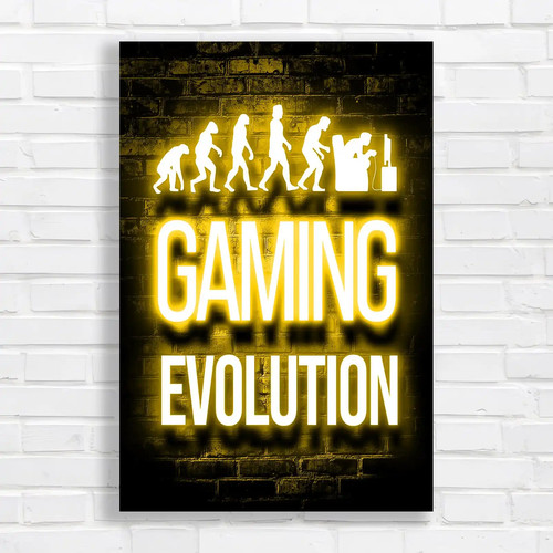 Gaming evolution silhouette - gaming,