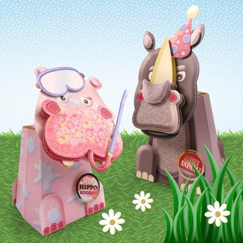 Safari box pops card - pops,
