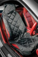 1x Luxury BLACK Quilt Cushion Seat Covers Protectors fits VOLKSWAGEN vw BEETLE