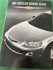 The Chrysler Sebring Sedan 2001 Car Sales Brochure Collectable USA
