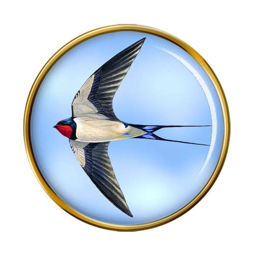 Swallow lapel pin - lapel, badge