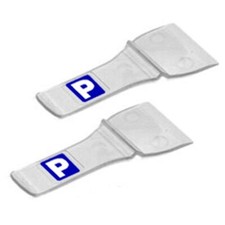 2 Pack Car Vehicle Windscreen Parking Ticket Clip Work Pass Holder Gadget