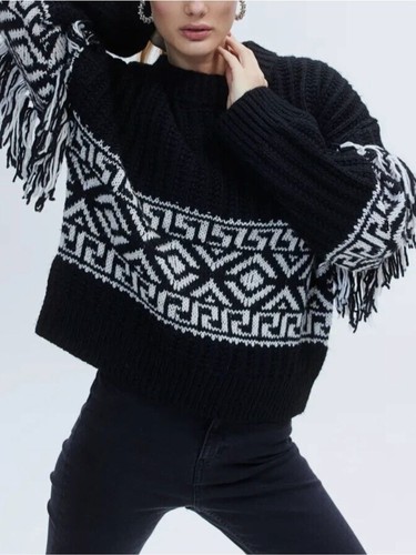 Fw22 fringe trimmed black - fringe,