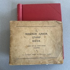 World stamps Windsor Junior album & Romney Stamp Lot