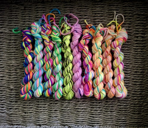 Hand dyed sock yarn - dyed,