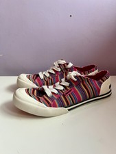 Rocket Dog | Canvas Trainers Jazzin Rainbow | Lace Up Plimsolls | UK 8 41