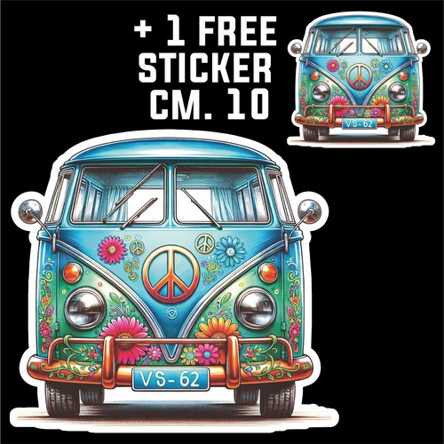 Hippie van flower power - hippie,
