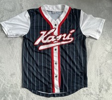 Karl Kani Baseball Jersey T-shirt Embroidered Short Sleeve Size Small M Large