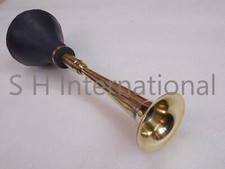 Brass Bulb Horn Clown Straight Reproduction For Antique Old Car Taxi