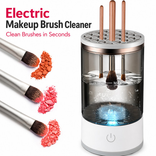 Electric makeup brush cleaner - electric,